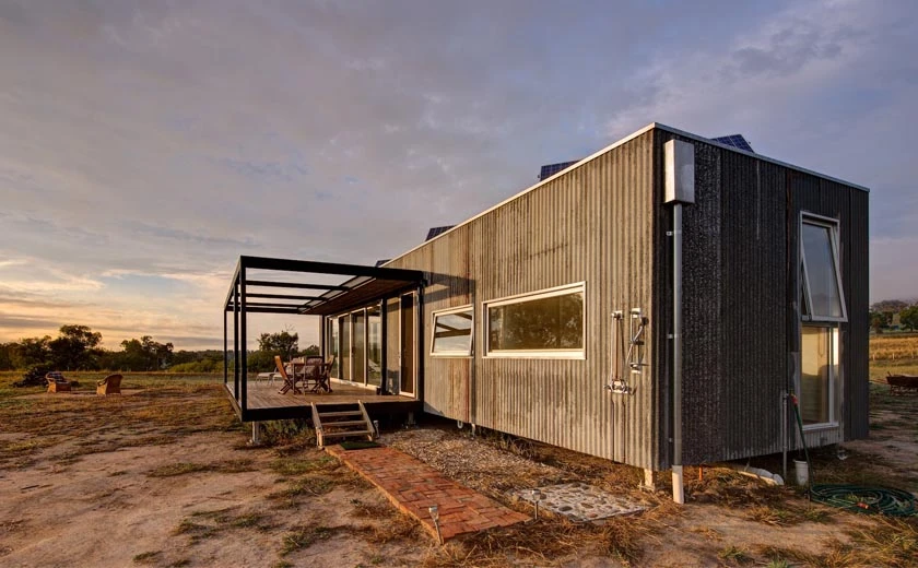 Tintaldra home was designed to be low maintenance and one hundred percent autonomous