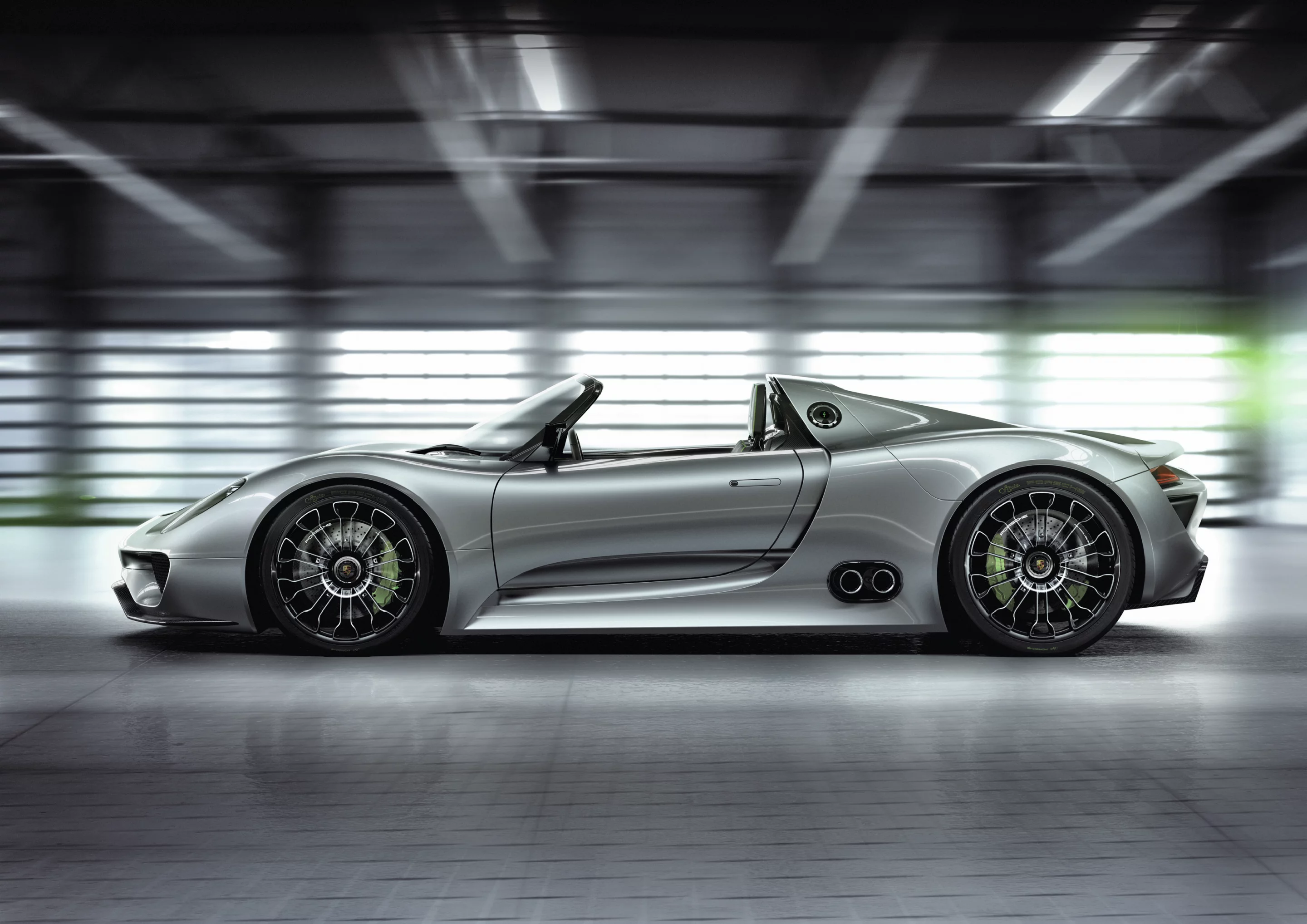 The original Porsche 918 Spyder Hybrid debuts at the 2010 Geneva Motor Show