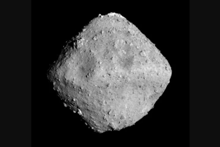 Image of asteroid Ryugu as captured by Hayabusa 2's Optical Navigation Camera at 12:50 p.m. JST on June 26,2018