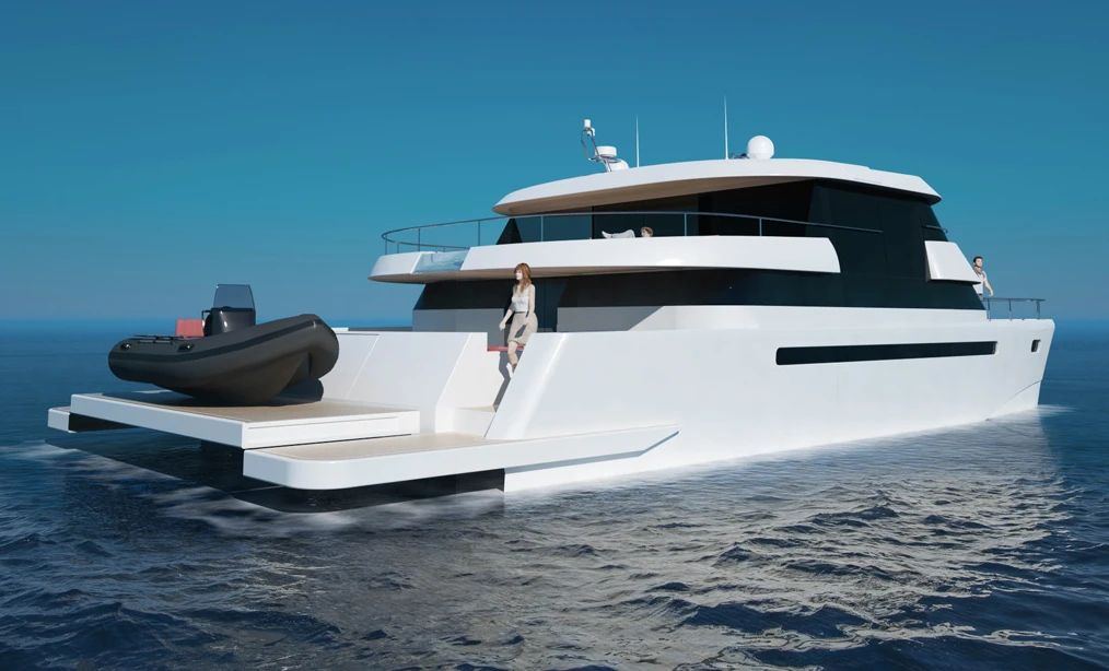 Both the deck and flybridge levels have outdoor deck areas