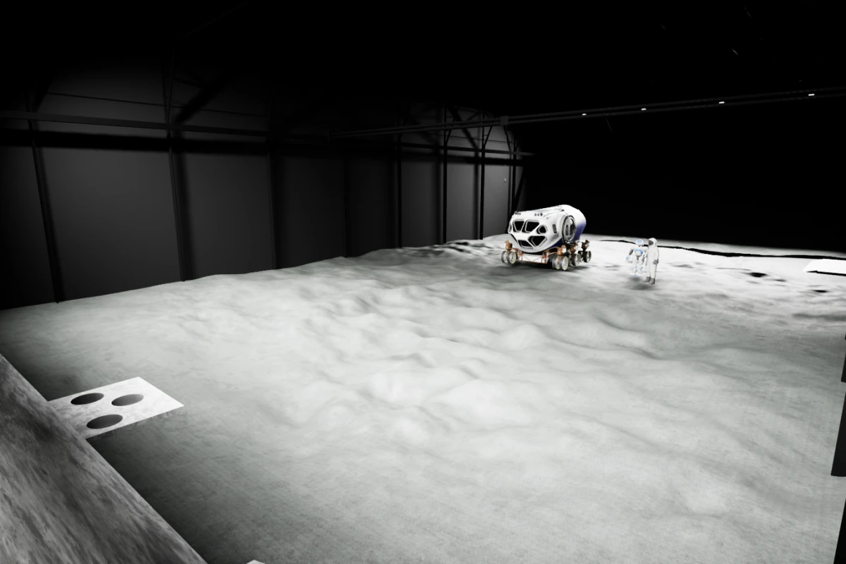 A virtual reality image shows what the Luna testing facility might look like