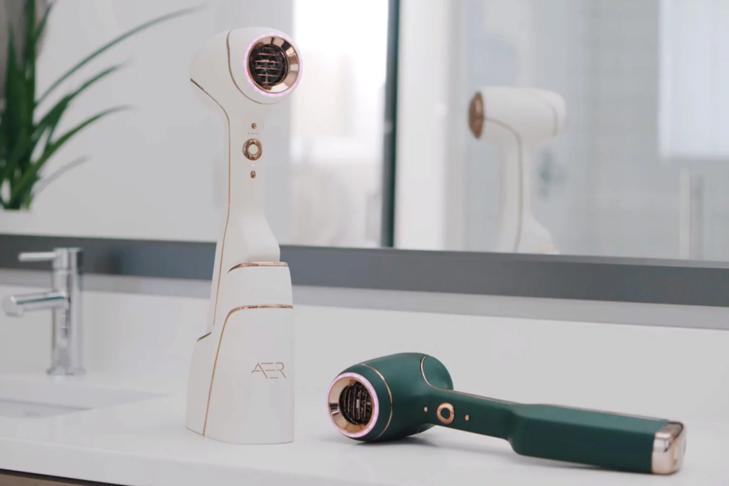 AER is a cordless hair dryer that lets you dry your hair anywhere