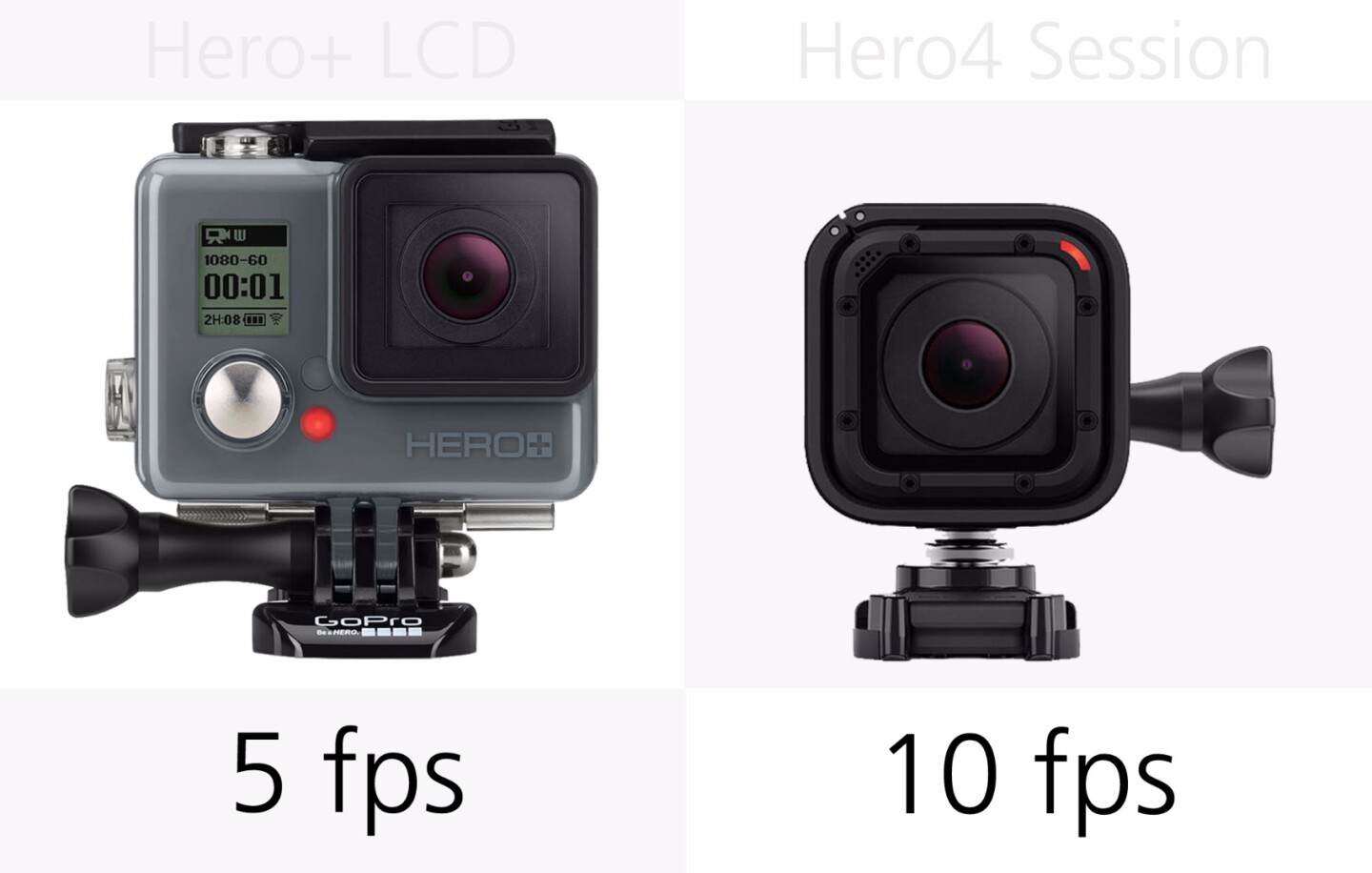 GoPro Hero+LCD and GoPro Hero4 Session stills burst