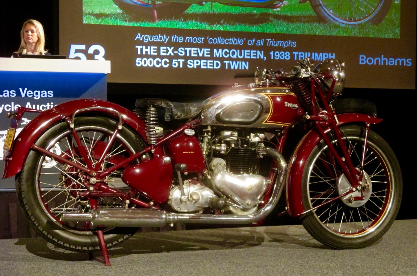 $175,500 | 1938 Triumph 500Cc 5T Speed TwinAuction Link: Bonhams