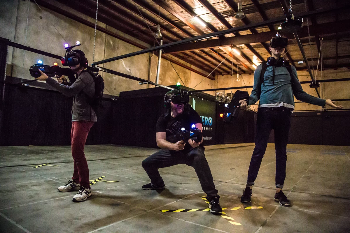 Zero Latency is a free-roam virtual reality system, which tracks player movements around a warehouse and translates it into motion in a digital world