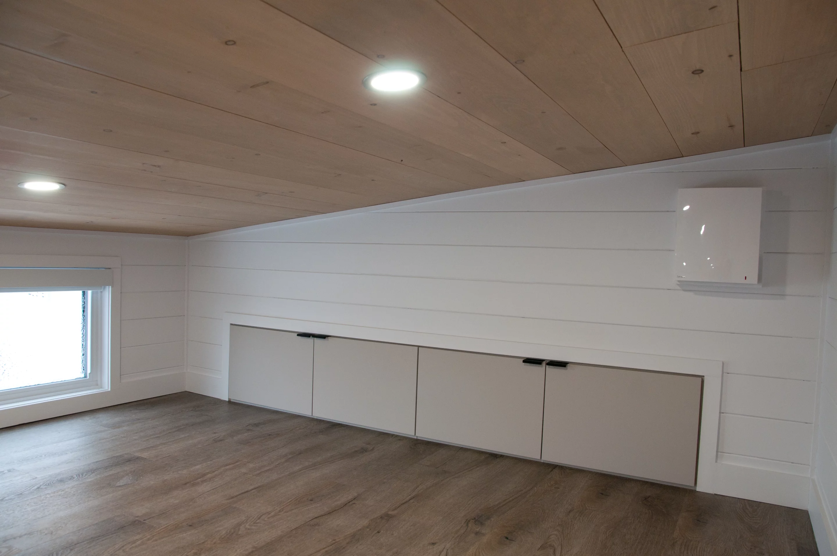 The Charme's loft bedrooms have integrated storage units