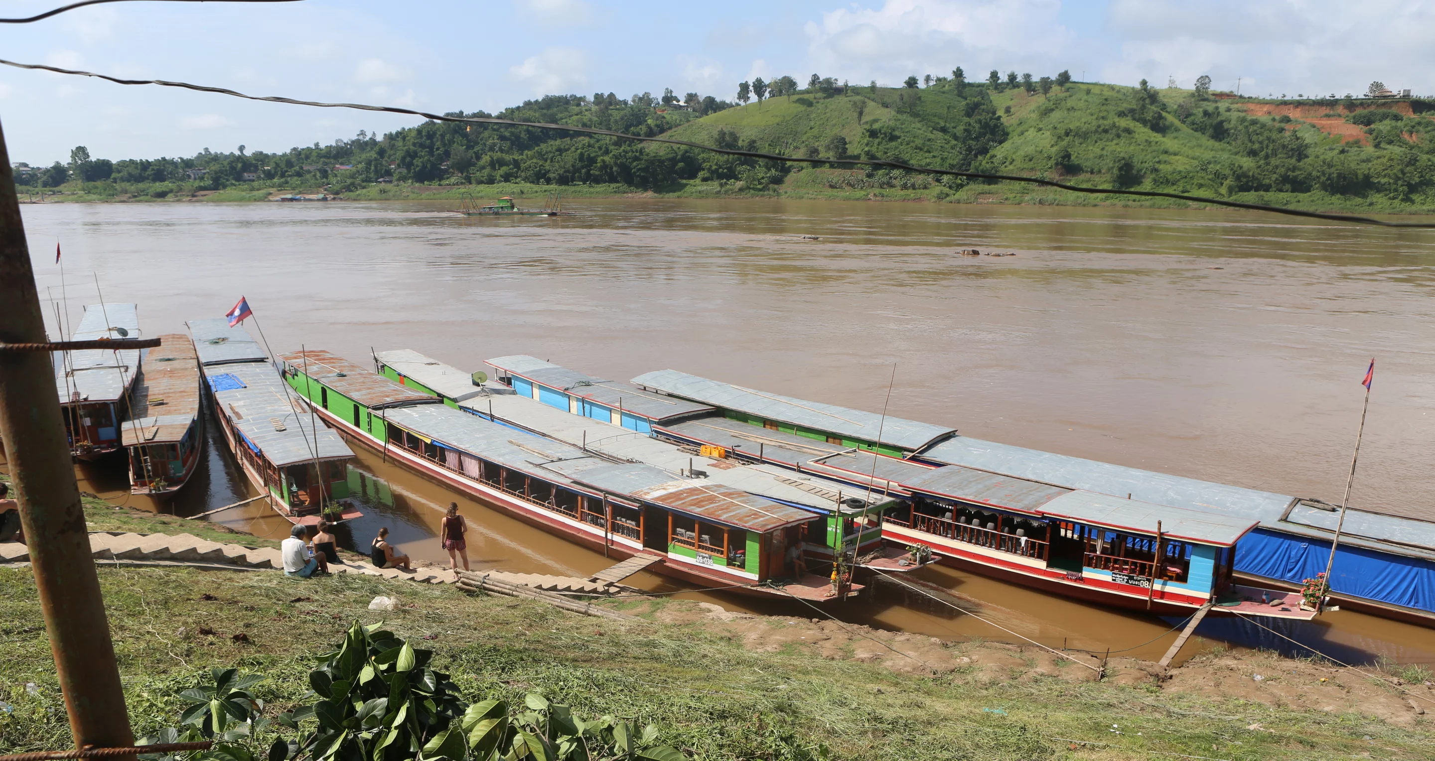 These slow boats are a great way to see the countryside in comfort. A large part of our journey getting to the kayaks was spent on one of these.