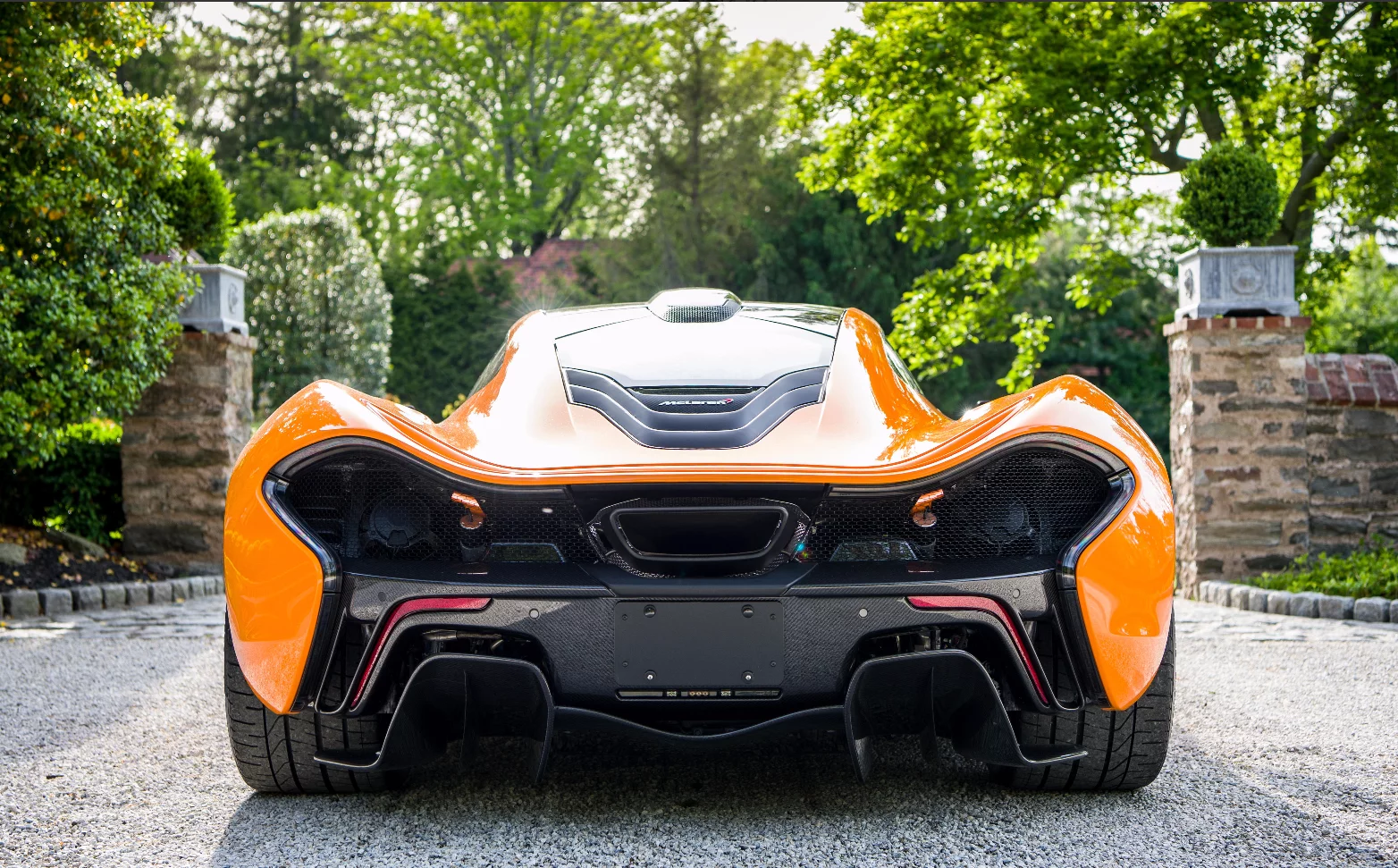 The P1 combines a turbocharged V8 with hybrid power