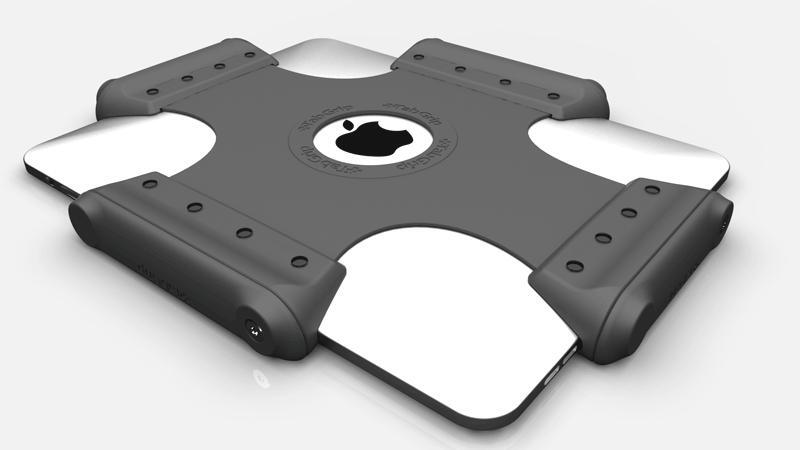 Protects the iPad on flat surfaces