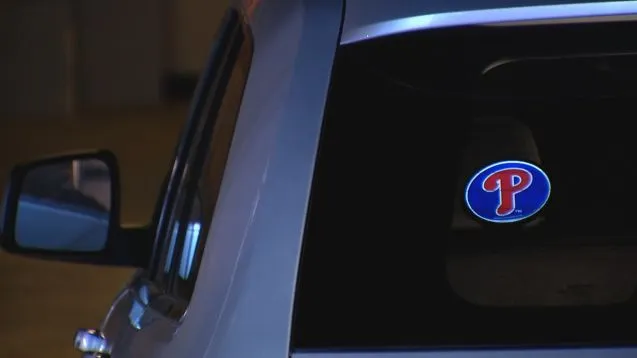 The Powerdecal displays backlit images through the window glass of a car(All images courtesy Powerdecal)