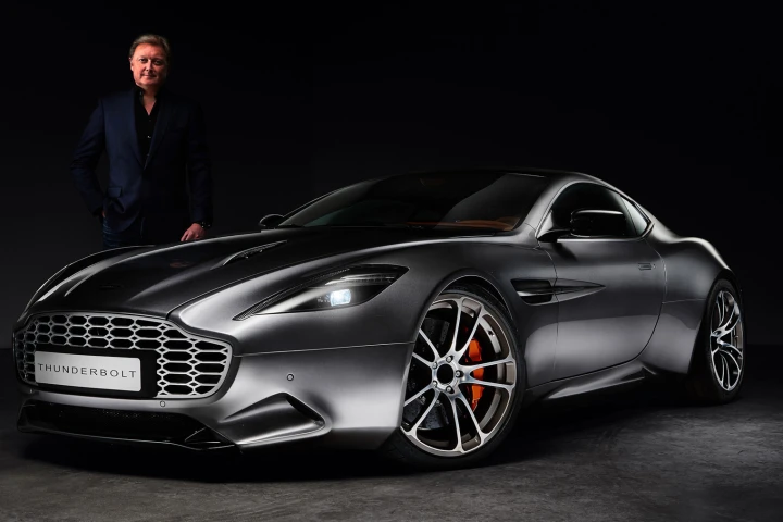 Henrik Fisker's Thunderbolt design study based on the Aston Martin V12 Vanquish coupe