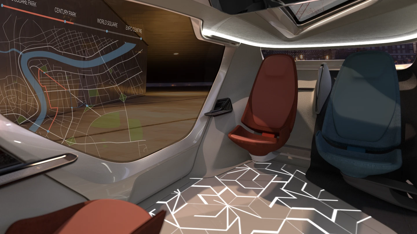 Social mode provides a face-to-face seating layout