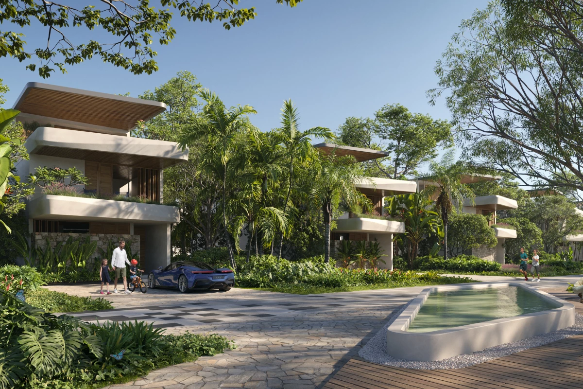 Aldea Uh May will include 120 homes, some of which will feature terrace areas and balconies