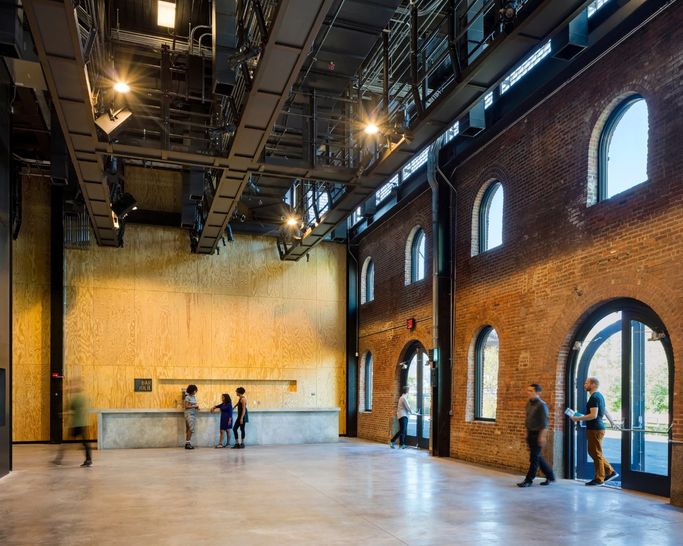 St. Ann's Warehouse is a 700-seat theater built from the remains of a late-1800s tobacco warehouse