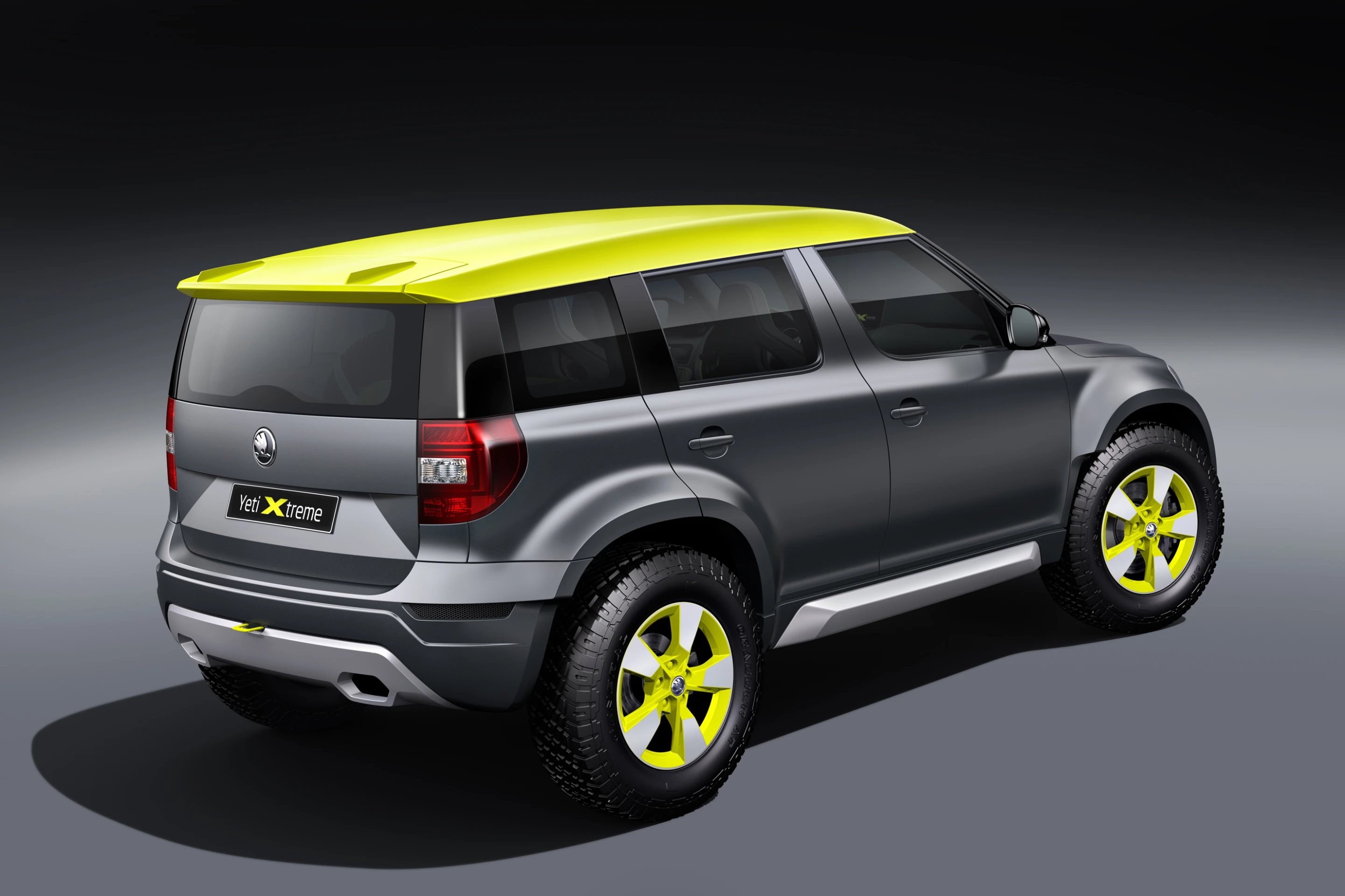 The Extreme concept shows the Yeti transformed into a rally car