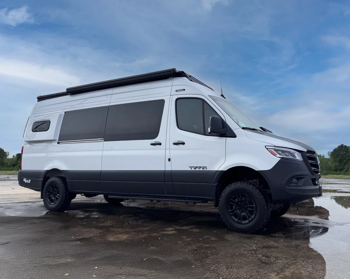 The all-new 2026 Tiffin GH2 steps out onto Mercedes longer 170-in-wheelbase Sprinter platform