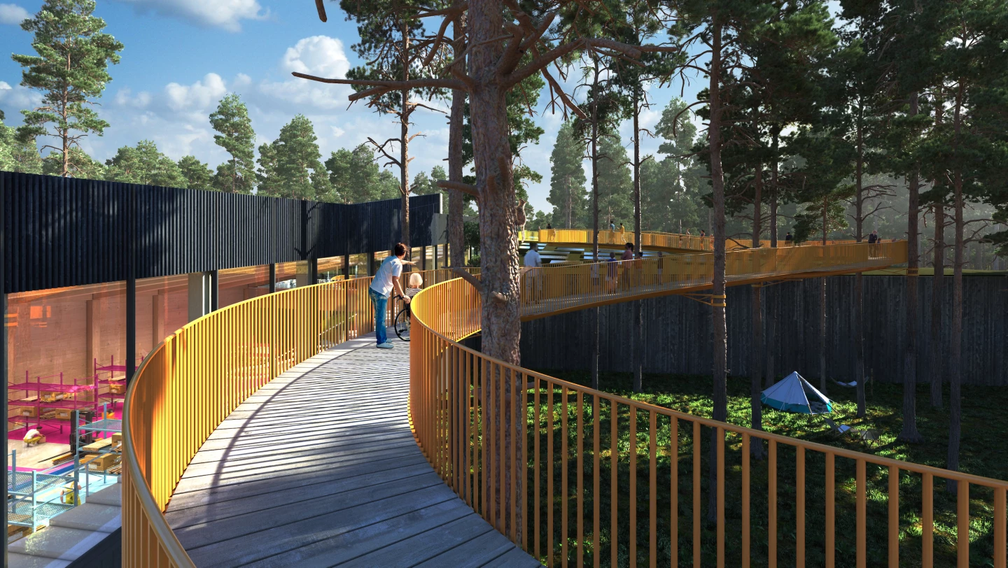 The Plus will double as a hiking and camping destination and will include children's pathways and ramps for disabled access