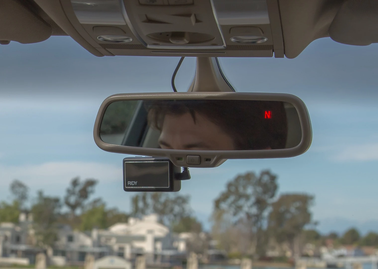 Ridy (below mirror) is made to monitor drivers