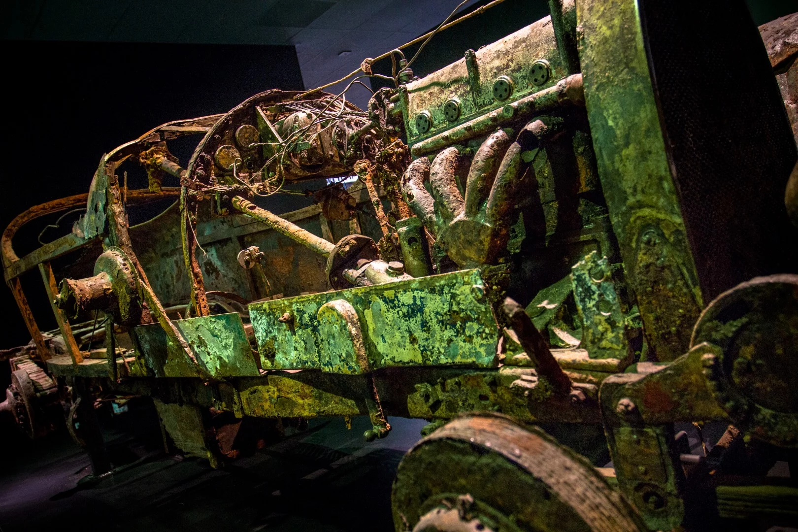 1925 Bugatti Type 22 Brescia Roadster: if the auction had fallen a different way, this car may have been restored, as that was the intention of the underbidder. We're glad Mullin got his hands on it instead! 93 years after it was built, the Bugatti of the Lake is a stunning and haunting museum piece