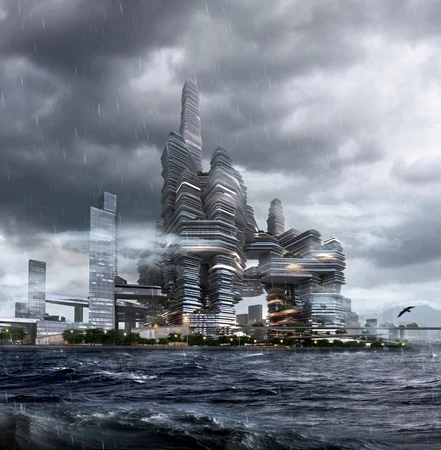 A view of Cloud Citizen from across the water