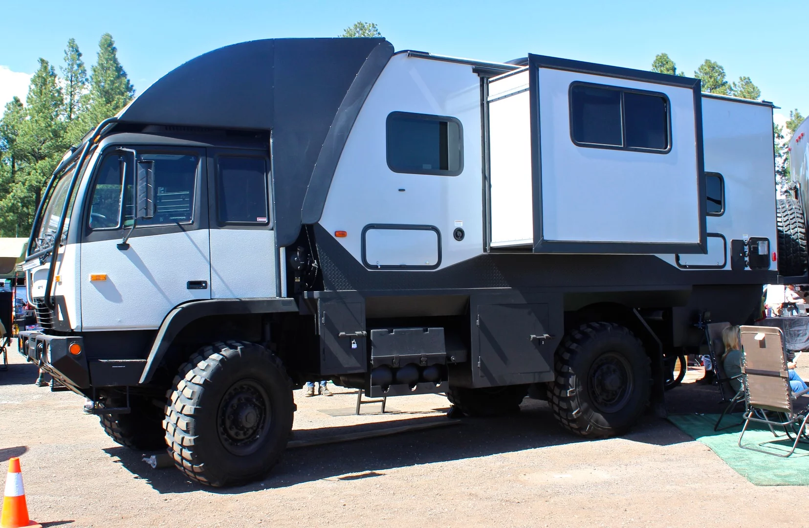 Hunter RMV listed pricing for two Predator 6.6 models: one based on a 2003 Stewart & Stevenson M1078 A1 LMTV 4x4 with 8,000 miles ($197,500) and one based on a 1998 M1078 4x4 with 21K miles ($178,500)