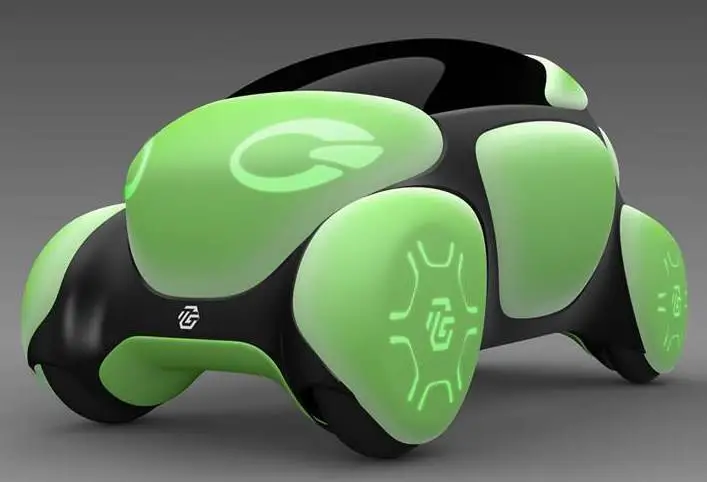 The exterior can protect pedestrians and shift shapes