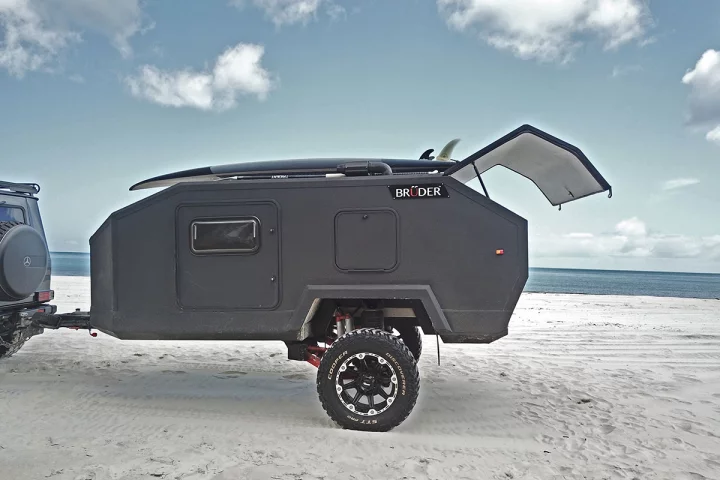 The Bruder EXP-4 has a rugged composite body built for all-terrain exploration