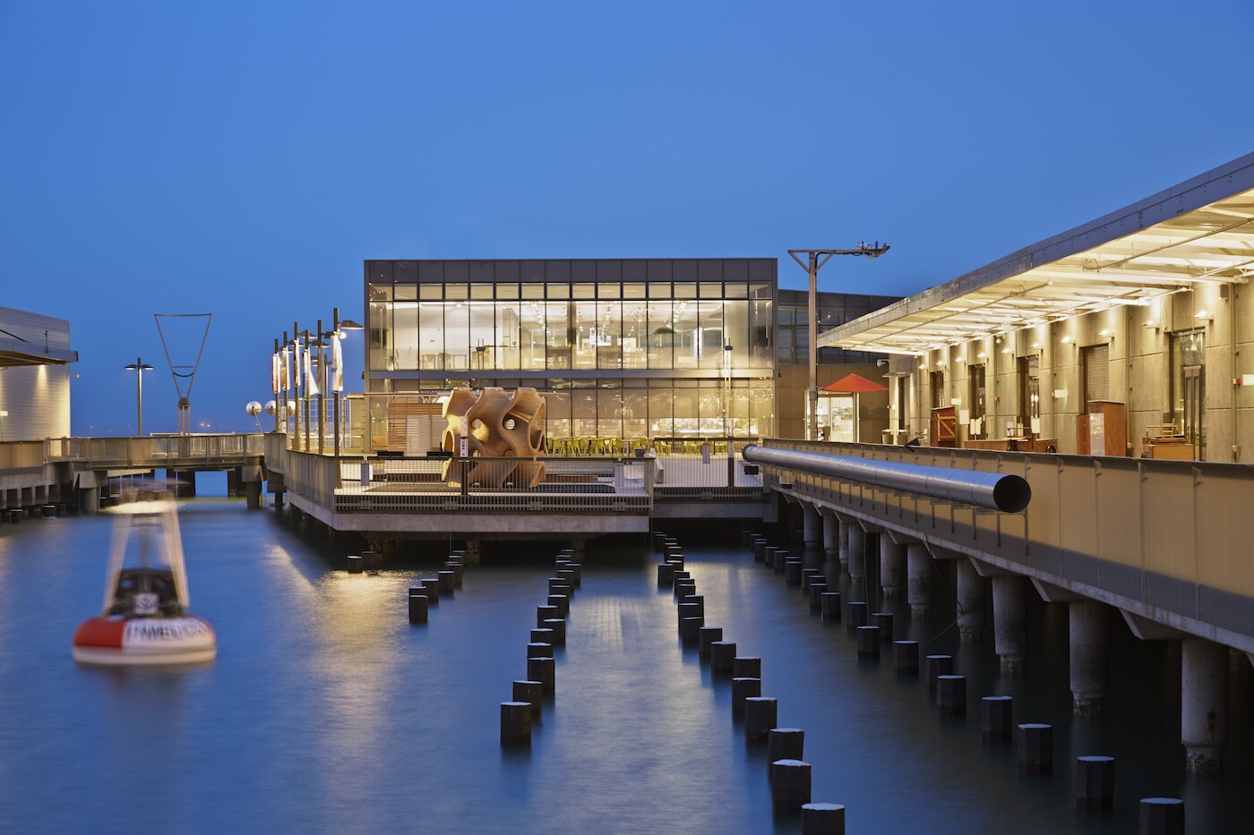 Exploratorium at Pier 15 in San Francisco, by EHDD, is an interactive science museum that features some serious innovation in its sustainable construction, including natural daylighting, solar power and cooling by the bay water below
