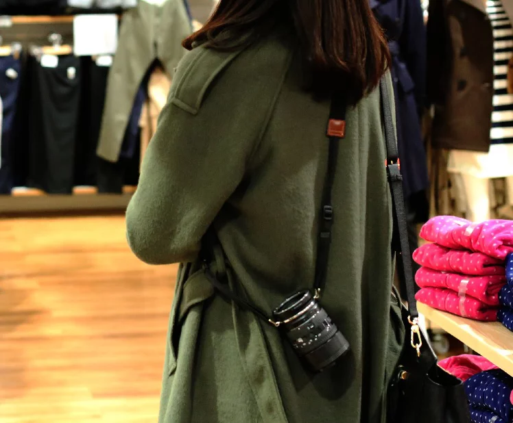 The Lens Flipper was initially designed to be used on a strap