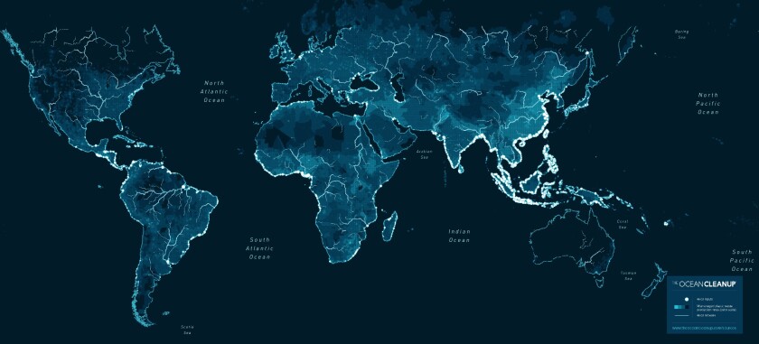 The team has worked its data on river waste into an interactive map