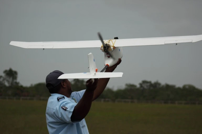 The Belize Fisheries Department teamed up with the Wildlife Conservation Society and an organization called Conservation Drones to put UAVs in the sky above the coast to tackle illegal fishing