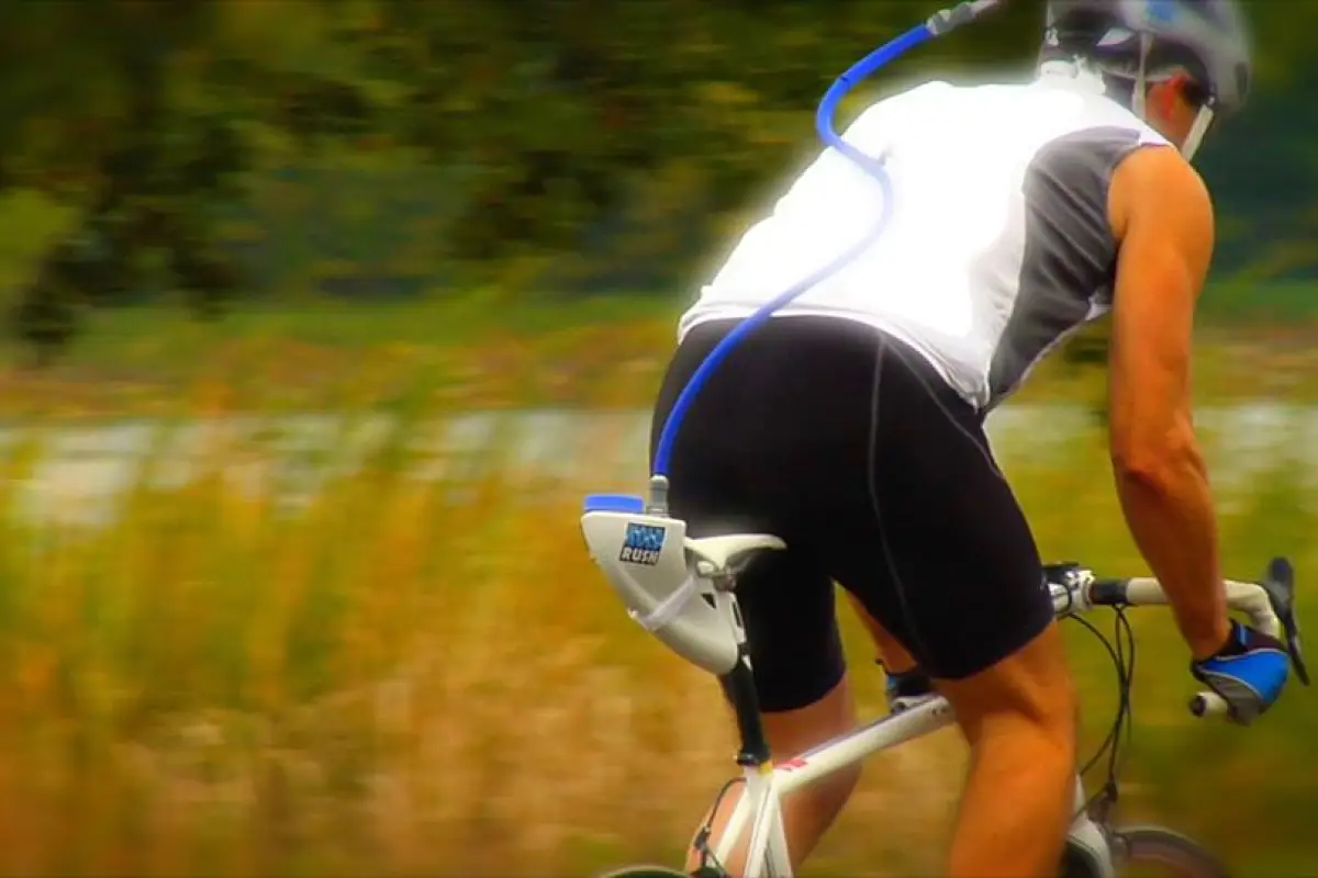 KoldRush is designed to keep cyclists from overheating by dripping water from inside the helmet