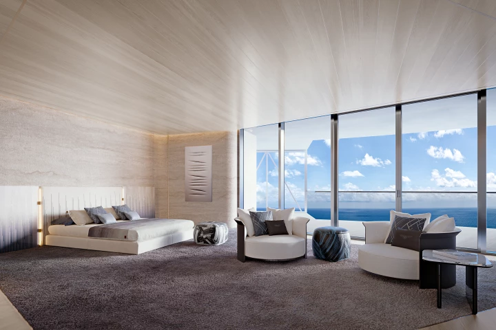 Bentley Residences' penthouse suite looks spacious and light-filled – but will set you back a cool $37.5 million