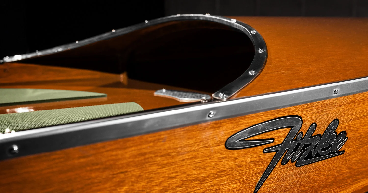 Strategically-placed aluminum strips help guard The Bootlegger against paddle dents and transportation dings