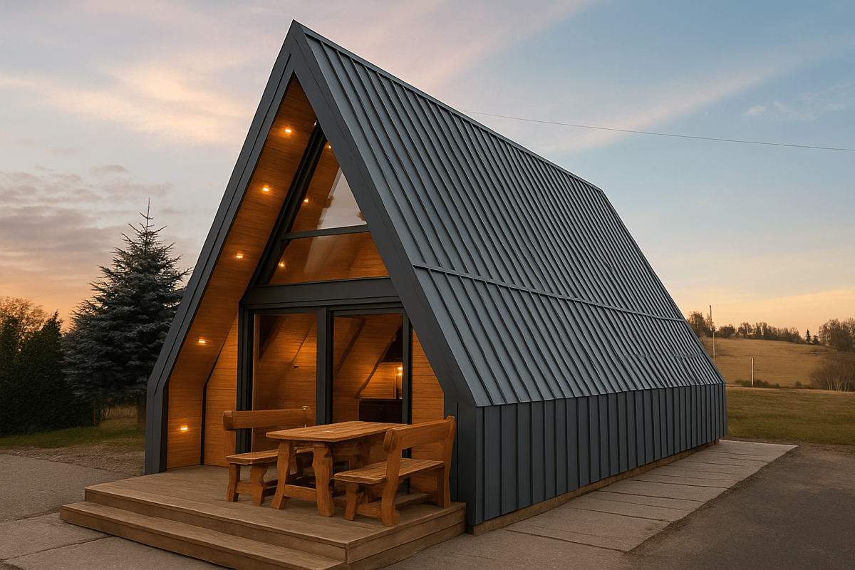 A-frame tiny house brings classic cabin charm to small living