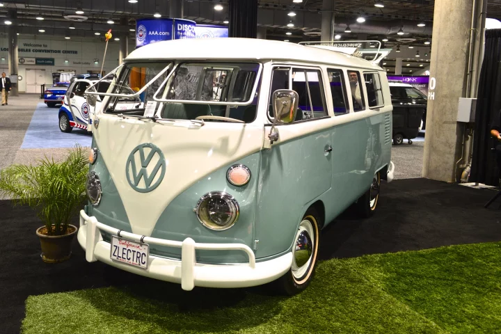 The electric conversion couldn't have happened to a nicer VW Type 2