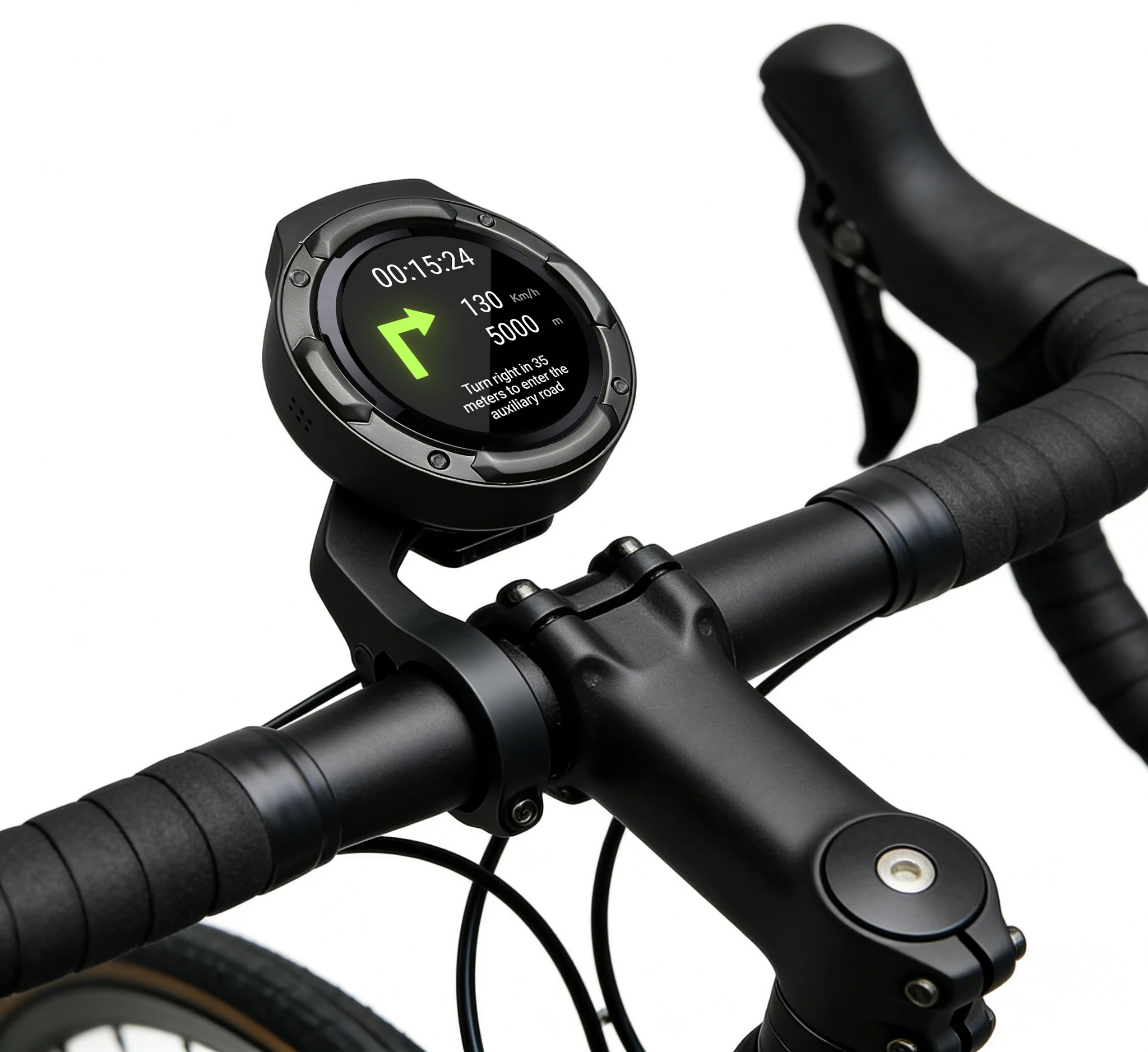 The RC10 is quickly removed from its bracket via a twist mount