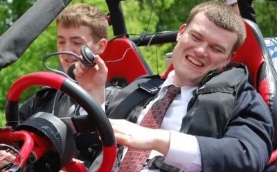 Wes Majerus test drives the Blind Driver Challenge vehicle