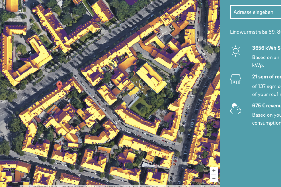 Google's Project Sunroof solar calculator spreads to Germany