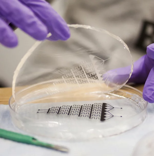 A high school physics teacher has invented a method of producing microfluidic devices, using little else than a photocopier and transparency film