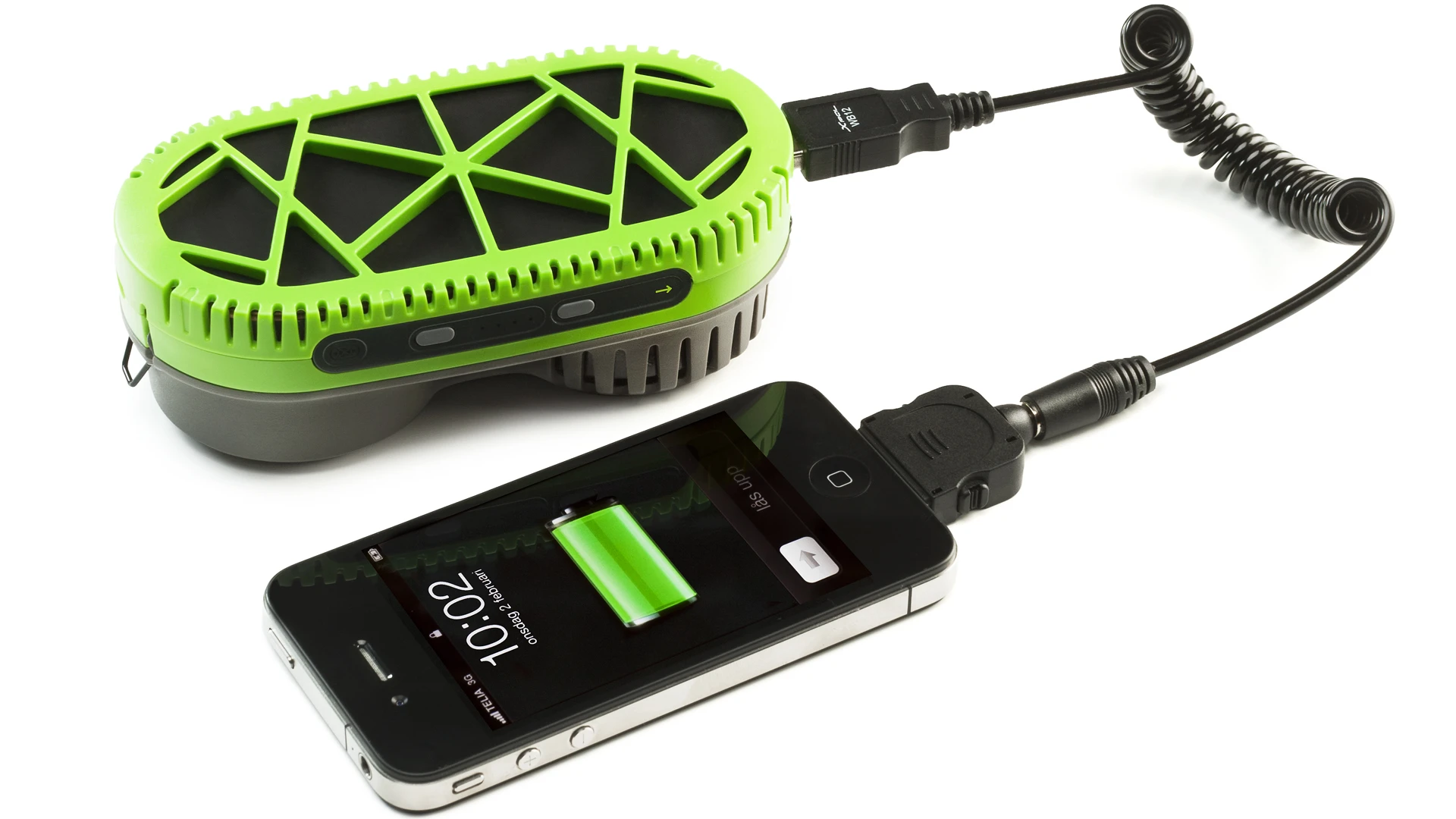 SiGNa Chemistry and myFC have developed the PowerTrekk, a 2-in-1 portable charging solution that consists of a Li-ion battery pack and a hydrogen fuel cell