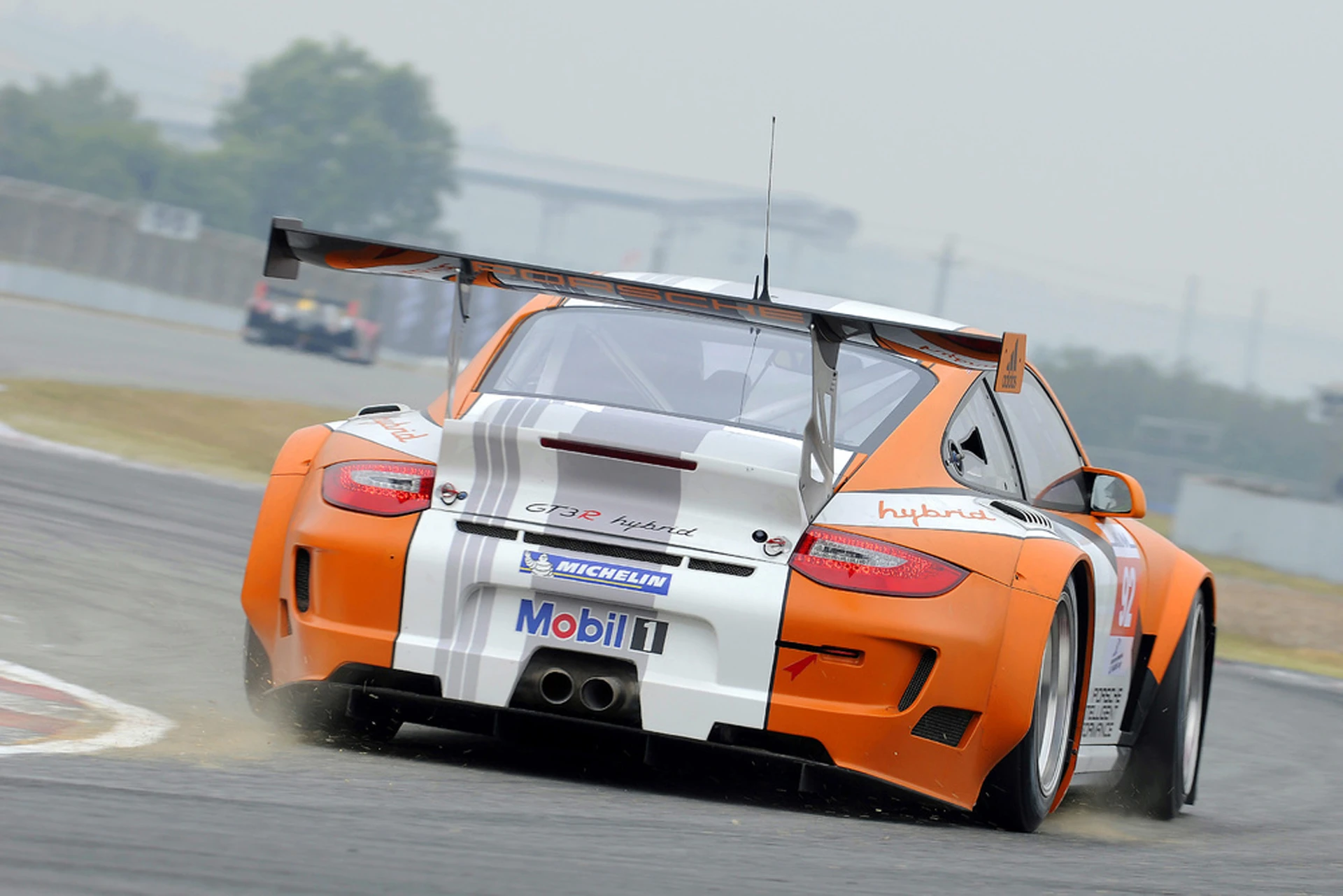 The 911 GT3 R Hybrid in Zuhai last week.