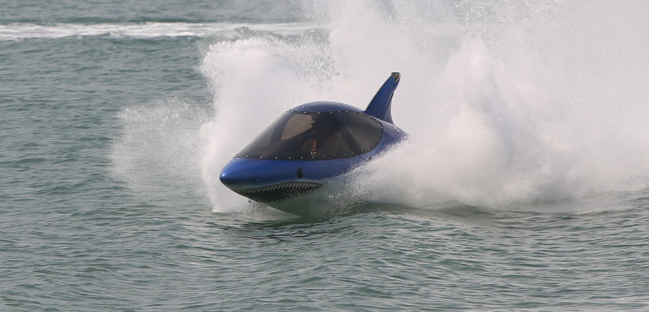The Seabreacher looks for all the world like a bionic shark when it stretches its speed to 50 mph Photo: Husna Namirembe