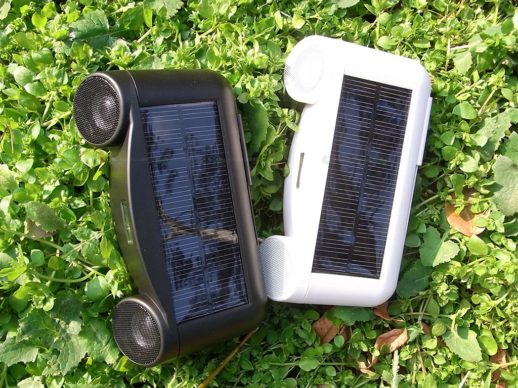 Landport's Solar Sound speakers offer up to eight hours from a single charge