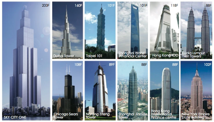 The Sky Tower stacks up to the opposition. This image (and lower floor-count) dates back to a 2010 concept document (Image: Broad Group)