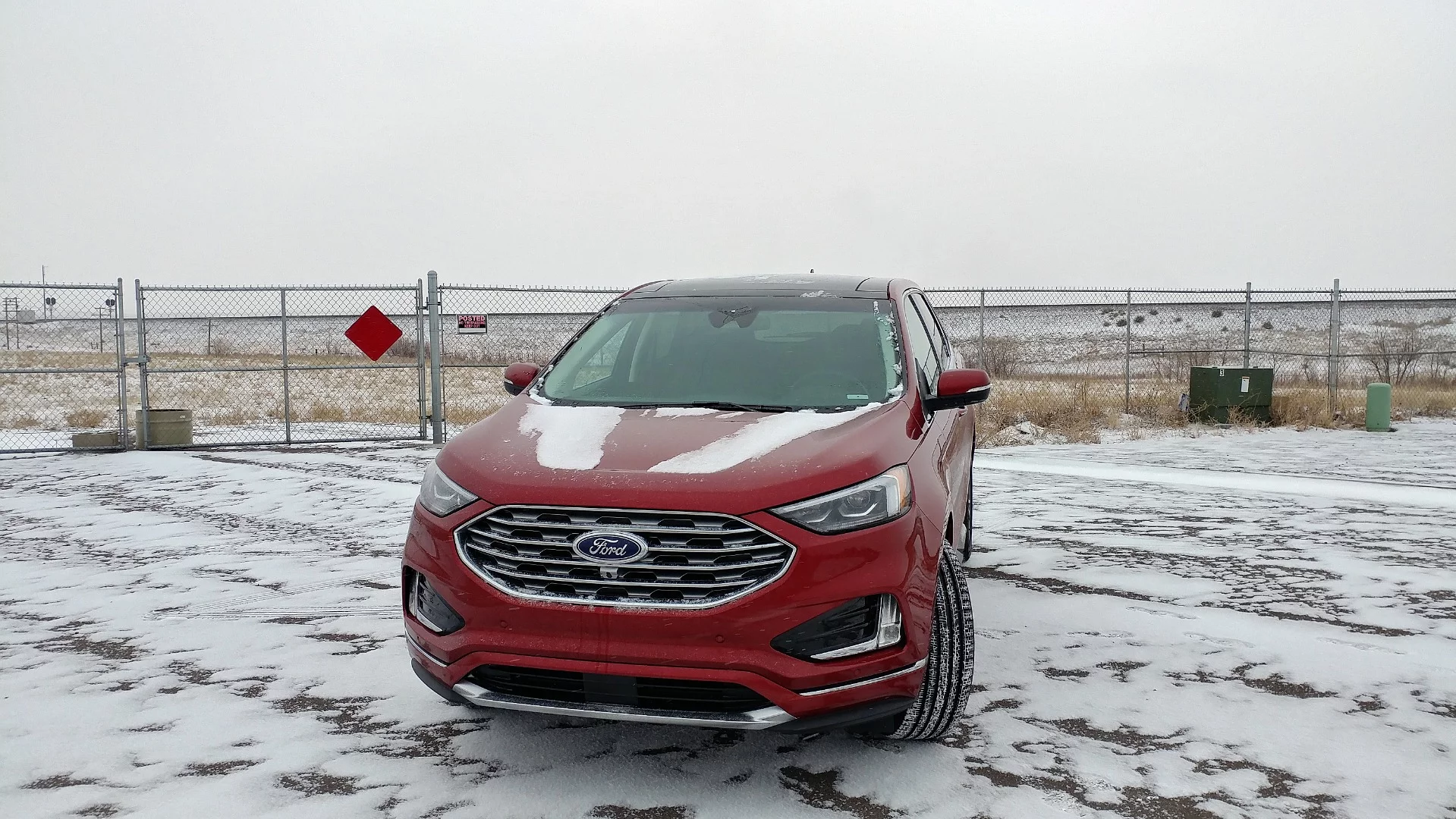 On cold winter days like this, the 2019 Edge has a very good all-weather-ready all-wheel drive setup