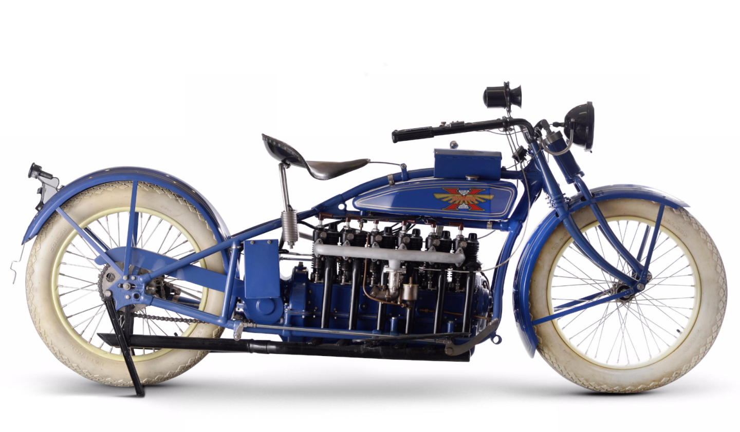 Henderson produced nothing but four-cylinder motorcycles in the course of its 19-year existence. Which makes this bike a complete mystery. The bike was converted around 1924 or later, to a six cylinder design. It is not known how many of these six-cylinder Hendersons were made and by whom, and the identity of this one's creator remains a mystery. The extensive re-engineering evident in both the modifications to the engine and frame, but the workmanship and foresight. Did one of the world's first six cylinder motorcycles just sell under everyone's nose for £34,500 ($53,266). This 1924 Henderson Deluxe Six has a displacement of 1,951cc. Let's hope the provenance comes to light.