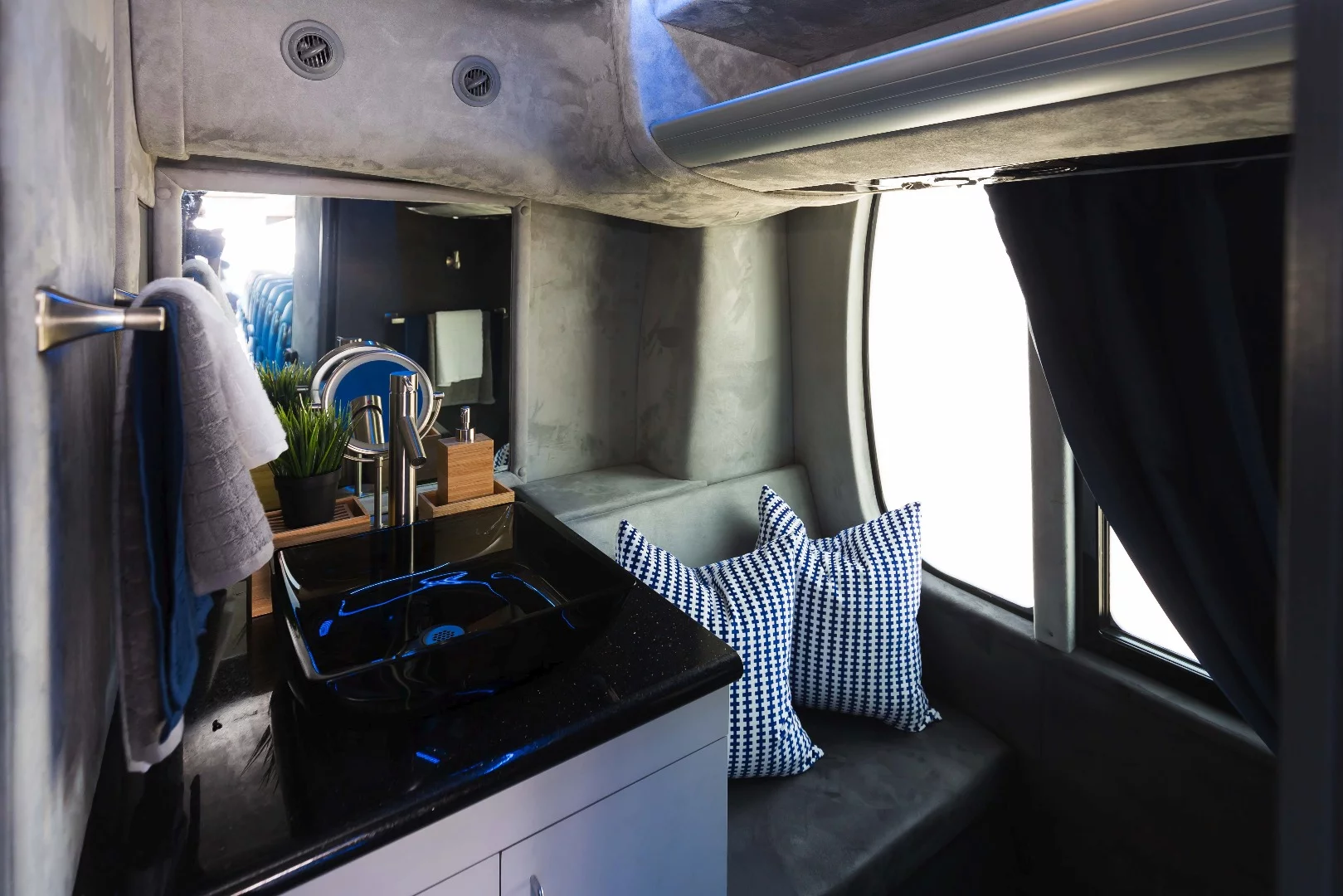 Not a bad-looking bus bathroom