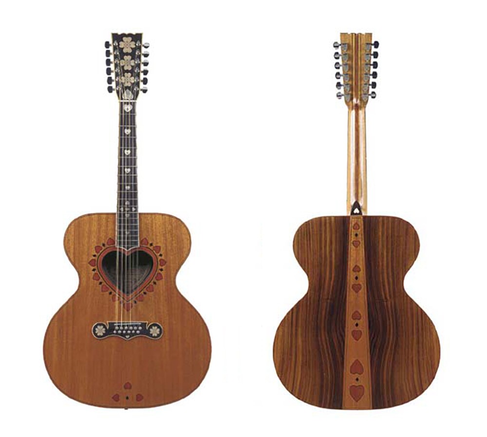 Dubbed by Clapton as "Ivan the Terrible" and used on the 1969 album "Blind Faith" this Anthony Zemaitis 12-string custom was subsequently loaned to George Harrison who used it in recording "My Sweet Lord." It sold for $253,900 at a Christies auction on 24 June, 2004