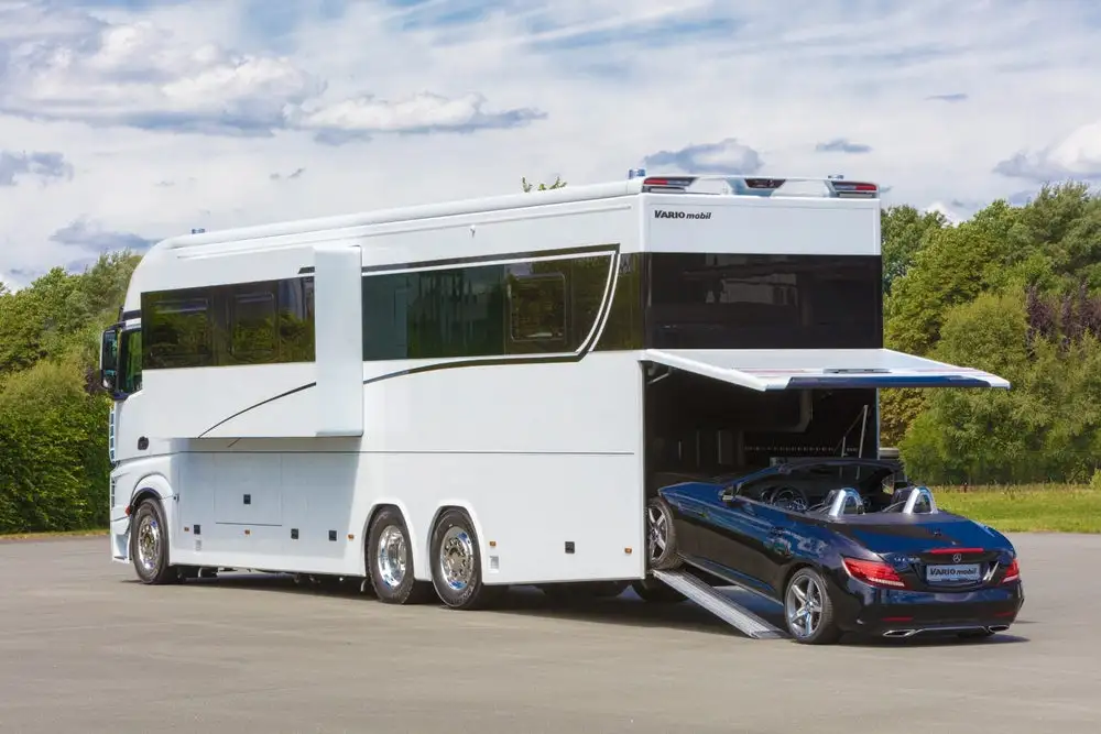 The rear garage helps make the Variomobil Signature 1200 a superlative machine worthy of its $1 million price